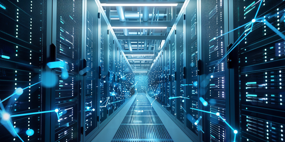 large-computer-with-blue-white-background-with-person-bottom